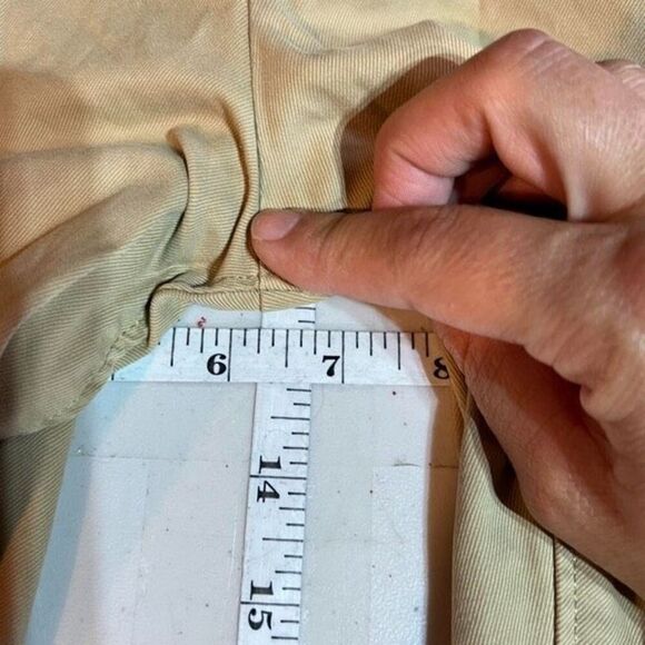 Alex Mill Standard Signature Pleated Pant Chino Tan Ankle pants Size 32 unisex - Picture 10 of 12